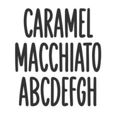BFC Caramel Macchiato Simple Tall Handwriting Font