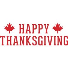 Happy Thanskgiving Maple Leaf