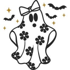 Girl Ghost with Flowers