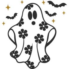 Ghost with Flowers
