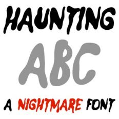 Haunting Font