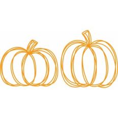 Outlined Pumpkins