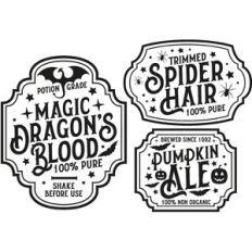Halloween labels 4