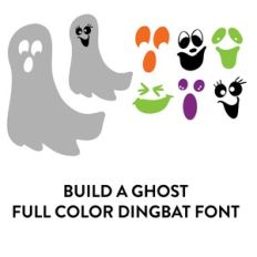 build a ghost full color dingbat font