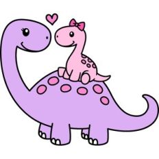 Dinosaur and baby dinosaur