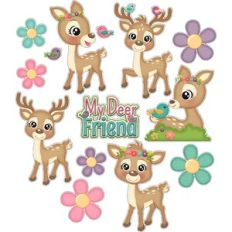 My Deer Friend Sticker / Die cut set