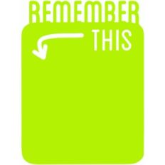 remember this 3x4 life card