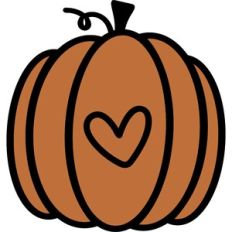 Pumpkin with Heart