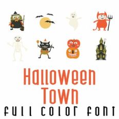 Halloween Town Full Color Font