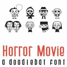 Horror Movie Doodlebat Font