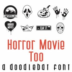 Horror Movie Too Doodlebat Font