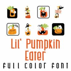 Lil' Pumpkin Eater Full Color Font