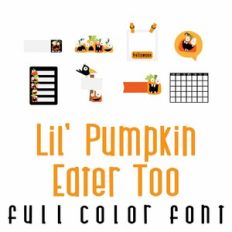 Lil' Pumpkin Eater Too Full Color Font