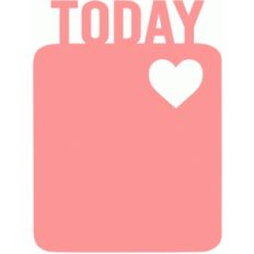 today heart 3x4 life card
