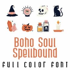 Boho Soul Spellbound Full Color Font