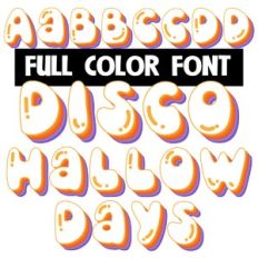 Disco Hallow Days Color Font