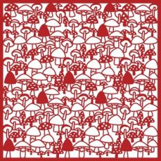 Mushroom and Toadstool Page Background Overlay