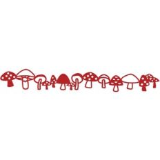 Mushroom and Toadstool Repeating Border