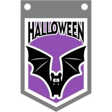 halloween bat banner