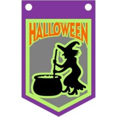 halloween witch banner