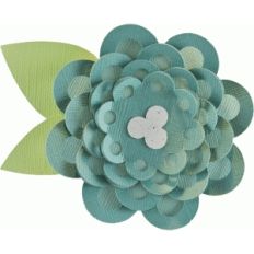 layered polka dot flower