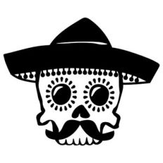 DÍA DE LOS MUERTOS man SKULL