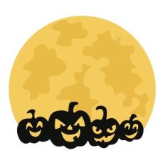 Moon with Pumpkins