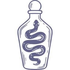 snake potion bottle