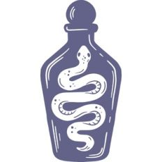 snake potion bottle