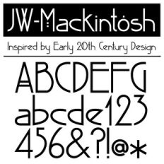 JW Mackintosh Font