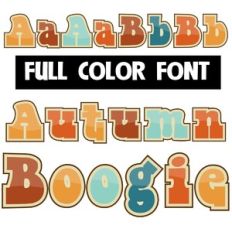 Autumn Boogie Color Font