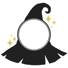 Witch Hat Wreath Frame