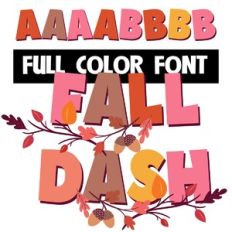 Fall Dash Color Font