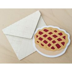 fall pie card and envelope