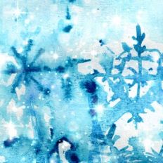 Watercolor snowflakes