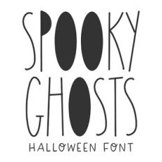 BFC Spooky Ghosts Farmhouse Halloween Font