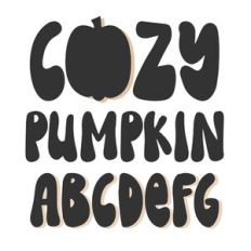 BFC Cozy Pumpkin Retro Autumn Font