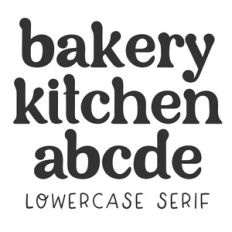 BFC Bakery Kitchen Modern Retro Serif Font