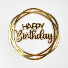 CAKE TOPPER HAPPY BIRTHDAY
