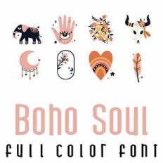 Boho Soul Full Color Font
