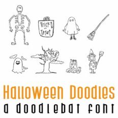 Halloween Doodles Doodlebat Font