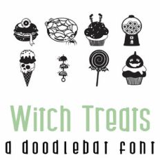 Witch Treats Doodlebat Font