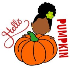 HELLO  PUMPKIN BABY GIRL