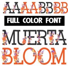 Muerta Bloom Color Font