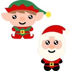 christmas elf and noel