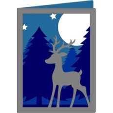 deer in the wood card