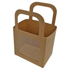 Simple Bag Container with Square Scallop Window
