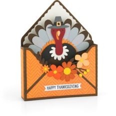 Box Card Envelope Thanksgiving Turkey