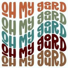 Oh My Gourd Retro Design