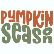 Pumpkin Season Retro Design